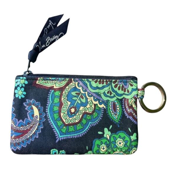 Vera Bradley Zippered ID Card Holder Rhapsody in Blue - Picture 2 of 10